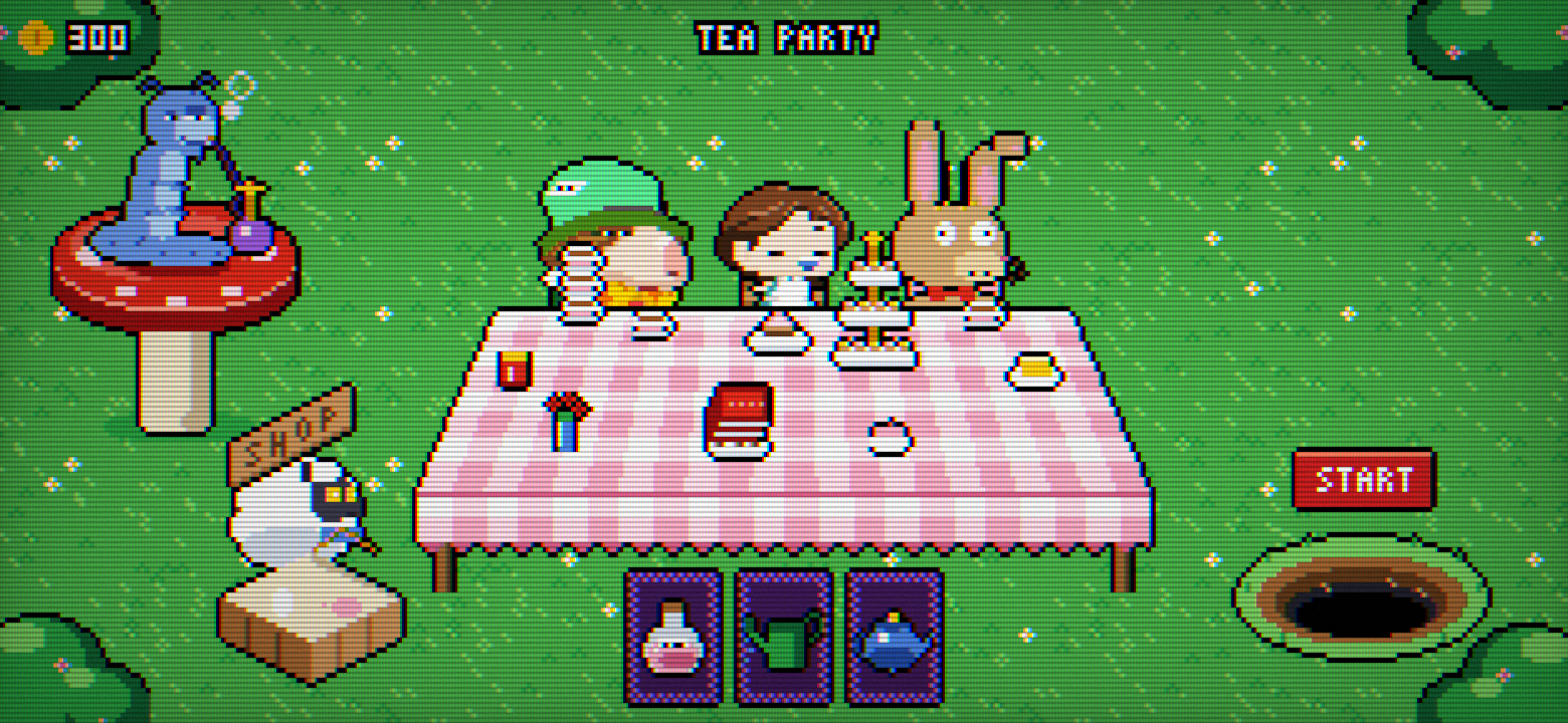 Alice 티파티 화면